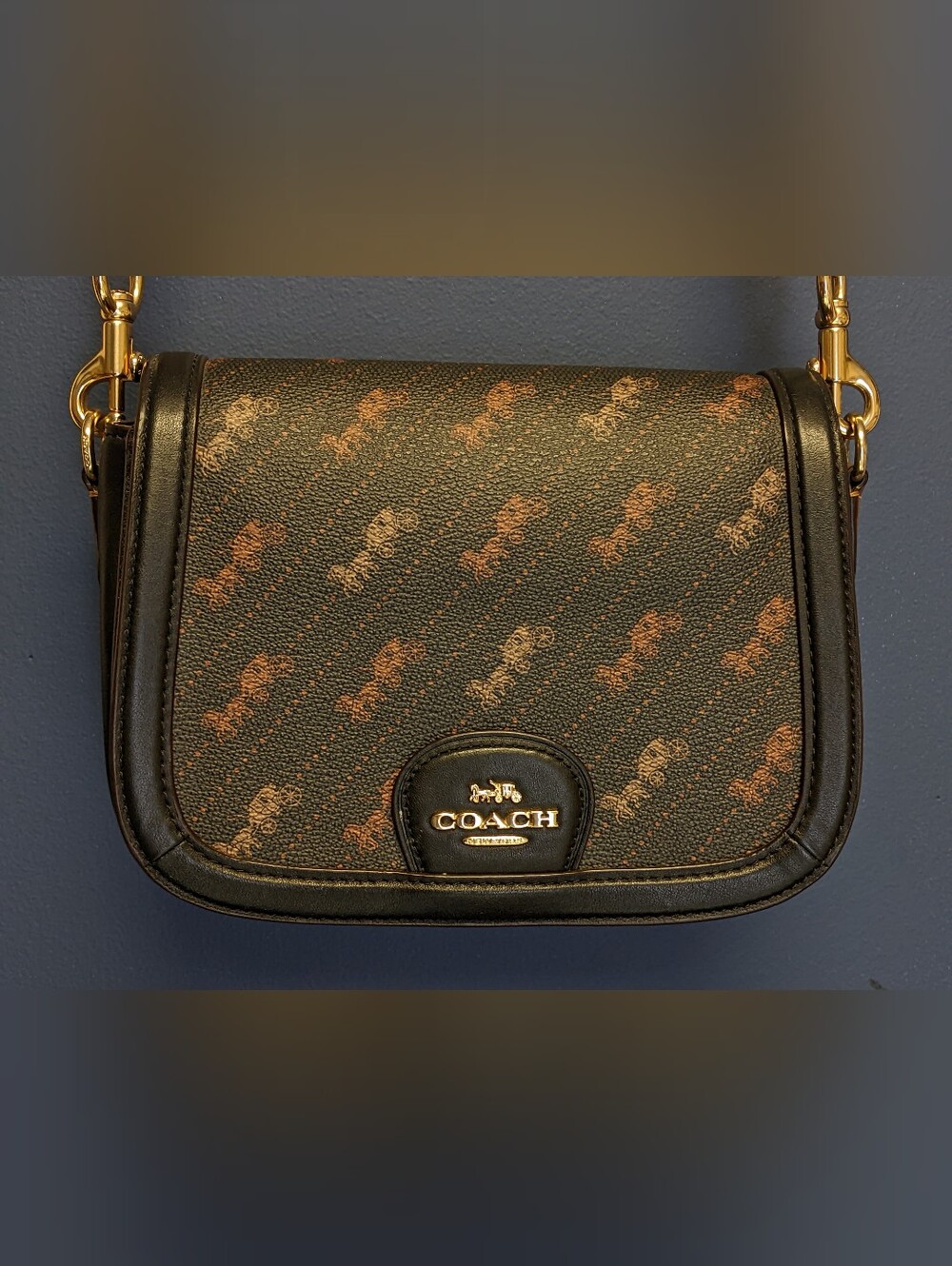 COACH Saddle Bag - Crossbody Purse - Dark Brown - Used Great Condition